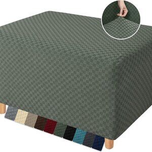NIP! Set of (2) Stretch Ottoman Covers